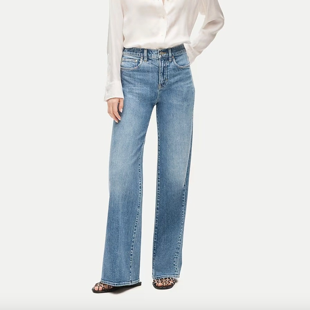 J. CREW Full-Length Demi-Boot Jean in Emporio Wash BF659